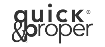 quick & proper Logo